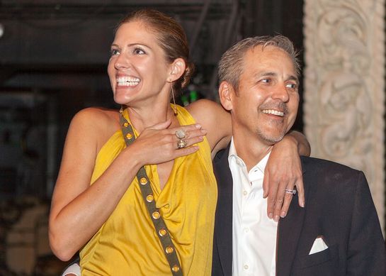Tricia Helfer and her husband win tickets to Trey Parker's Book Of Mormon Tricia Helfer and her husband win tickets to Trey Parker's Book Of Mormon