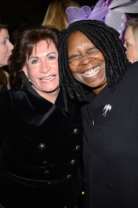 Whoopi with Lupus Foundation of America president and CEO Sandra Raymond