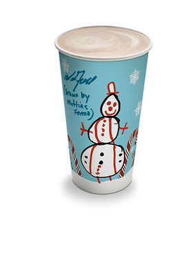 Will Ferrell and son design holiday hot-beverage cup for 7-Eleven to raise awareness of Cancer for College charity.