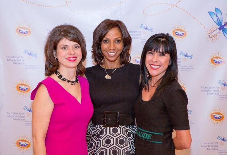 Laura Stanley, Executive director of the Foundation for Mitochondrial Medicine Actress Holly Robinson Peete  Sandra Setin, Board member