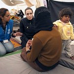 Angelina Jolie Visits Refugees On Syria-Jordan Border