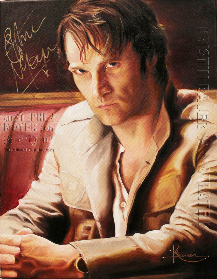 Stephen Moyer Portrait By Kristin Bauer