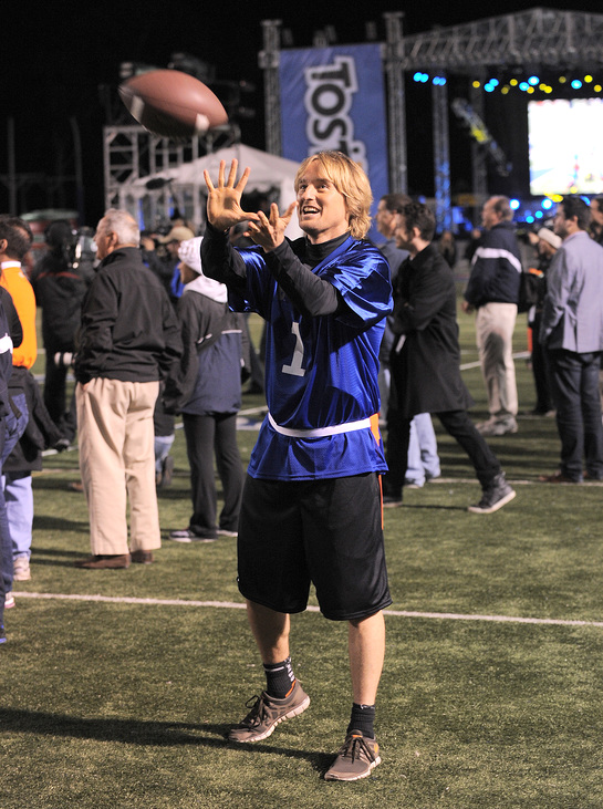 Owen Wilson joined the Tostitos Homecoming Party Bowl Owen Wilson joined the Tostitos Homecoming Party Bowl
