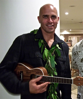 Kelly Slater with the Uke