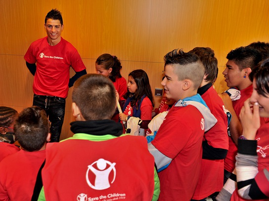 Real Madrid's Cristiano Ronaldo is kicking off the New Year as Save the Children's new Global Artist Ambassador.