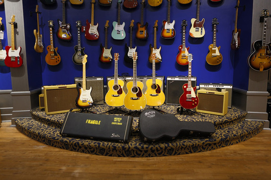 Guitar Center Presents The Eric Clapton Crossroads Guitar Collection Featuring Five Limited Edition Signature and Replica Guitars.