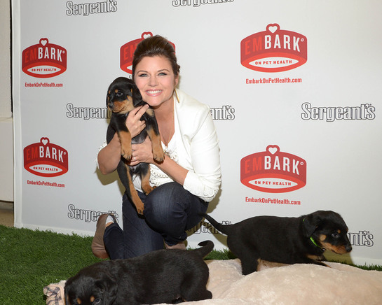 Actress and animal advocate, Tiffani Thiessen, visits the Bergen County Animal Shelter in Teterboro, NJ on Tuesday, February 5, to kick off Sergeant's Pet Care Products' emBARK on Pet Health campaign.