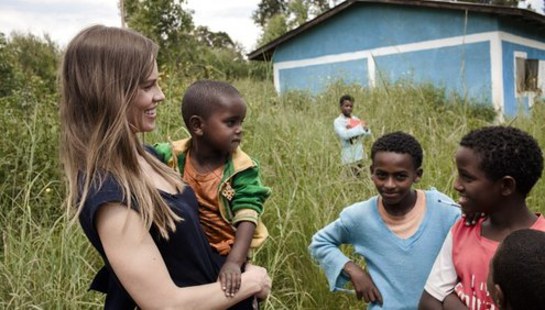 Hilary Swank Visits Ethiopia With UNICEF