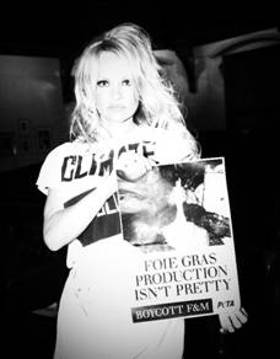 Pamela Anderson Says No To Foie Gras