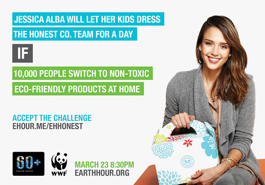 Jessica Alba, Earth Hour