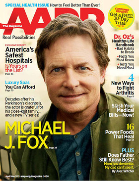 Michael J. Fox Speaks Candidly About His Health, Career and Family in the April/May Issue of AARP The Magazine.