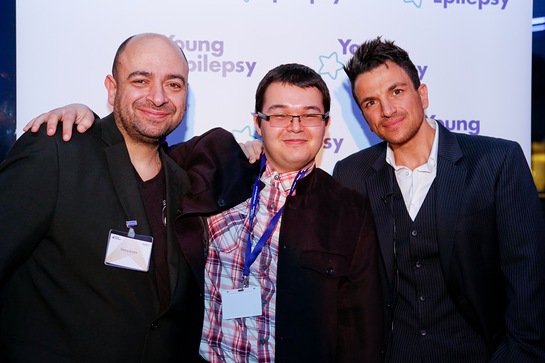 From left Danny Andre, Sam and Peter Andre