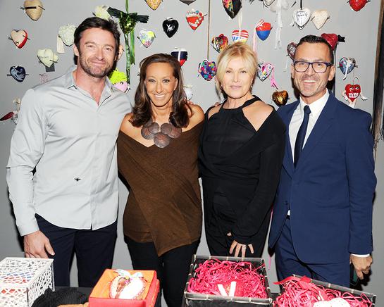 Hugh Jackman, Donna Karan, Deborra-Lee Furniss, Steven Kolb