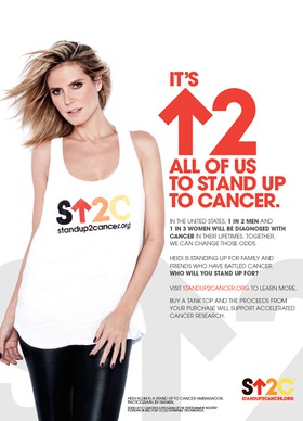 Heidi Klum Stands Up To Cancer