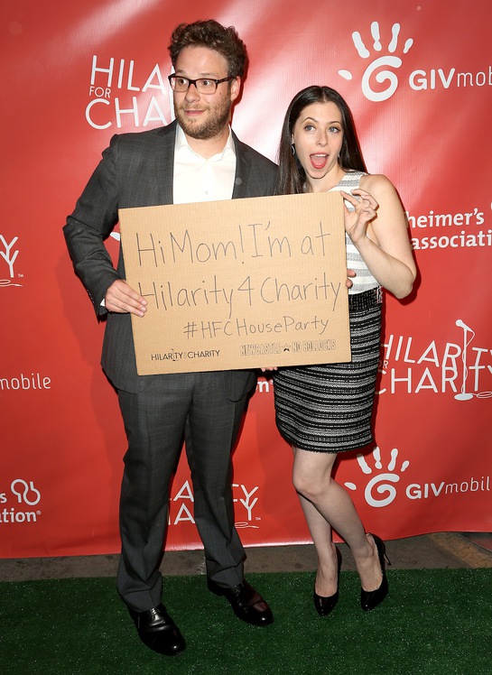 Seth Rogen and Lauren Miller