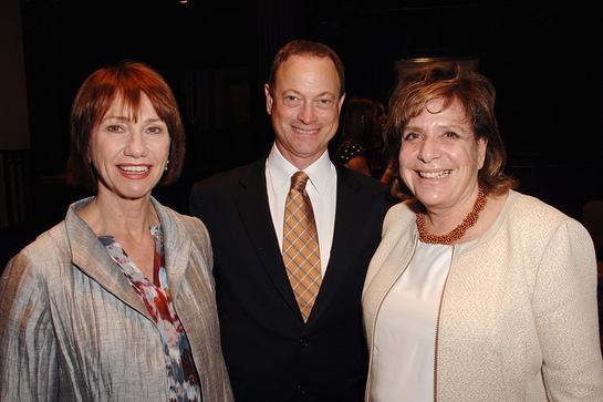 Gary Sinise with actor Kathy Baker, and Shelter Partnership Executive Director, Ruth Schwartz Gary Sinise with actor Kathy Baker, and Shelter Partnership Executive Director, Ruth Schwartz