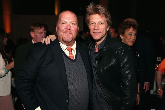 Mario Batali and Jon Bon Jovi