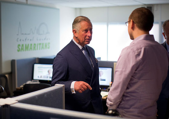 Prince Charles Visits The Samaritans