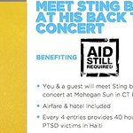 Meet Sting Backstage And Help Charity