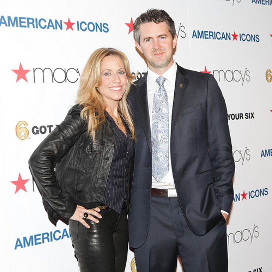 Sheryl Crow and Chris Marvin, Managing Director of Got Your 6, at the Macy's American Icons launch event