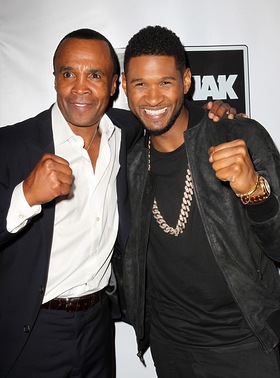 Sugar Ray Leonard and Usher Sugar Ray Leonard and Usher