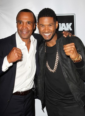 Sugar Ray Leonard and Usher