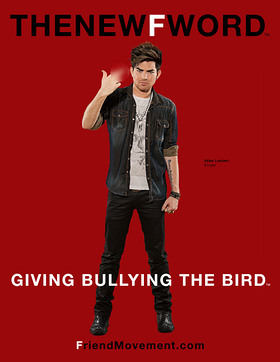 Adam Lambert Gives Bullying The Bird