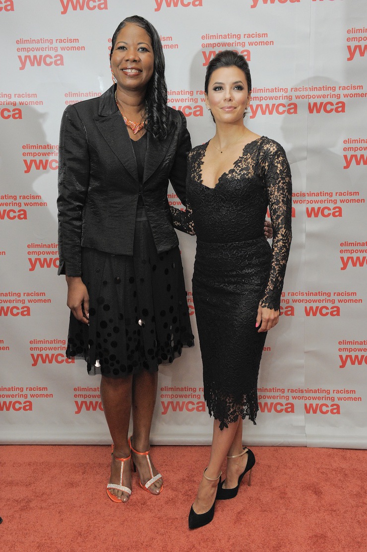 Dara Richardson-Heron, M.D., YWCA CEO and Eva Longoria, recipient of the 2013 YWCA Dorothy I. Height Racial Justice Award