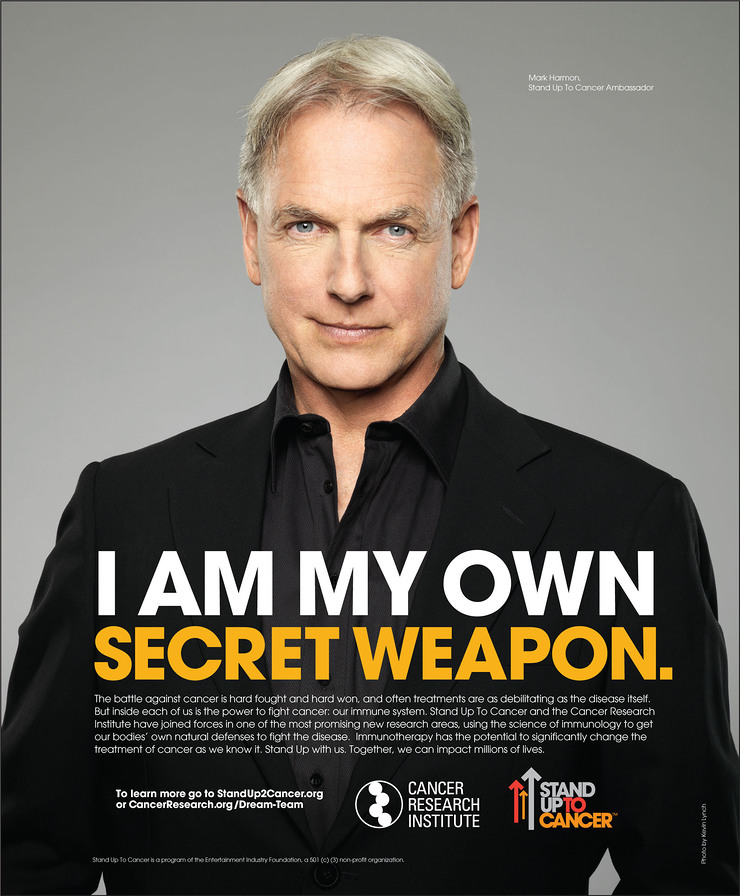 Mark Harmon in the new PSA with The Cancer Research Institute (CRI) and Stand Up To Cancer (SU2C).