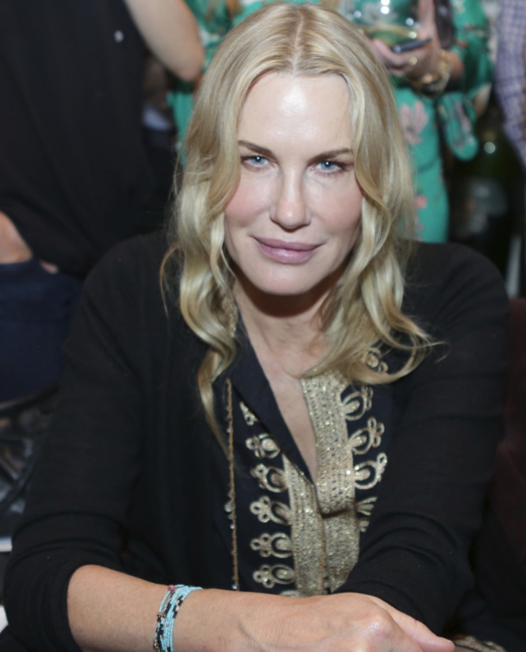 Daryl Hannah looking fierce at the “Disrupting Slavery” charity event benefiting the Somaly Mam Foundation