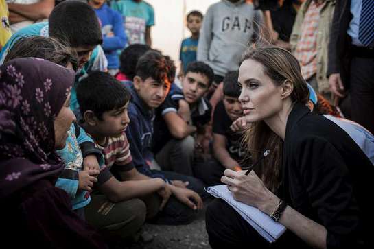 Angelina Jolie Visits Syrian Border With UNHCR