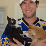 NHL Star Visits No-Kill Animal Sanctuary