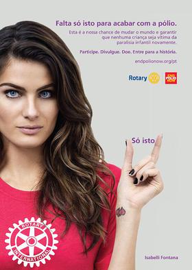 Isabelli Fontana signs on as Rotary celebrity ambassador for polio eradication