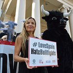 Elen Rivas Takes Bullfighting Petition To Spanish Embassy