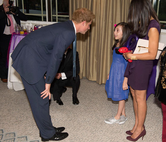 Prince Harry talks to Nicole Christou