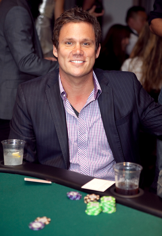 Bob Guiney at the tables