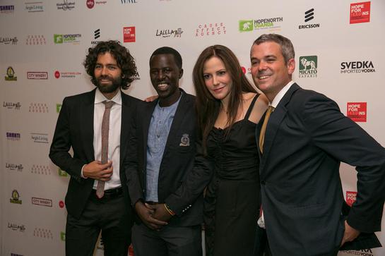 Adrian Grenier, Okello Sam, Mary-Louise Parker, and Christopher Talbott