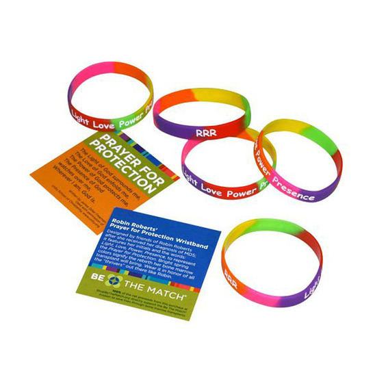 Robin Roberts' Prayer For Protection wristbands at ShopBeTheMatch.org and Sephora - Time Square. Robin Roberts' Prayer For Protection wristbands at ShopBeTheMatch.org and Sephora - Time Square.