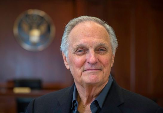 M*A*S*H star Alan Alda raised awareness of the stresses of war when he played Hawkeye Pierce, a military doctor stationed at the "4077th Mobile Army Surgical Hospital" in South Korea.