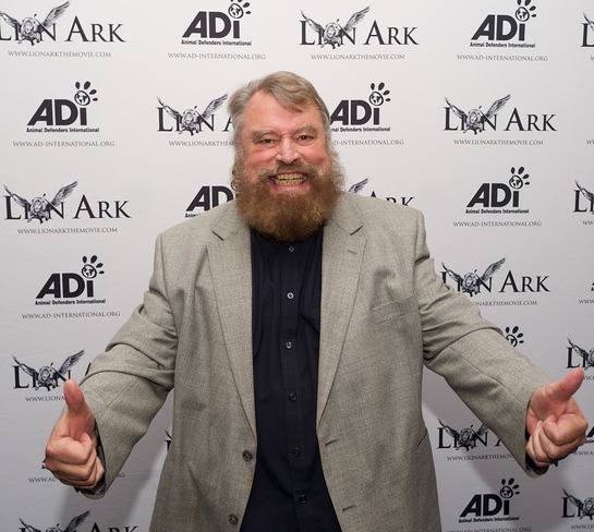 Brian Blessed roars his approval for ADI Films' action-documentary Lion Ark at its world premiere at the Raindance Film Festival © Animal Defenders International