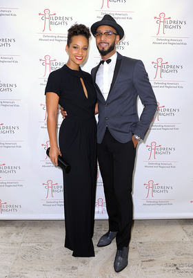 Alicia Keys and Swizz Beatz at 8th Annual Children's Rights Benefit