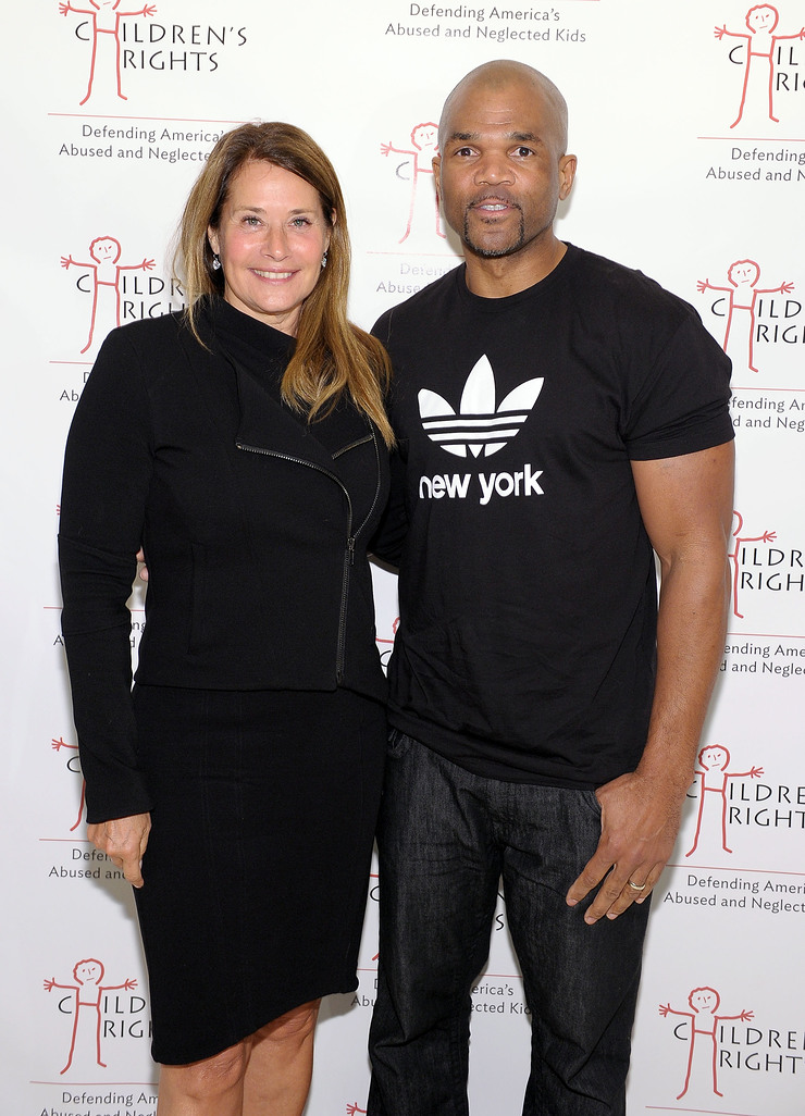 Lorraine Bracco and Darryl DMC McDaniels at the Children's Rights Benefit