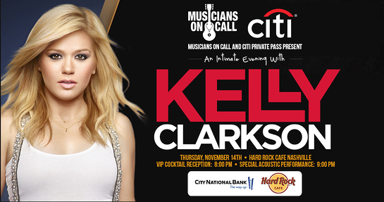 Kelly Clarkson Musicians On Call Concert