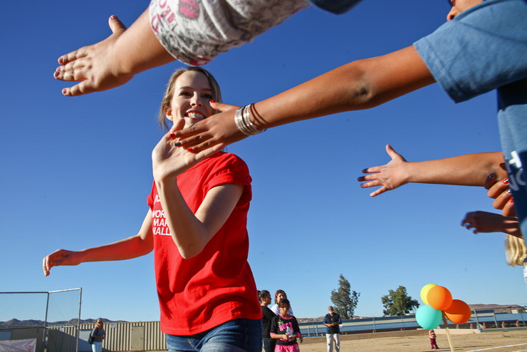 Bridgit Mendler In The Yucca Valley With Save The Children