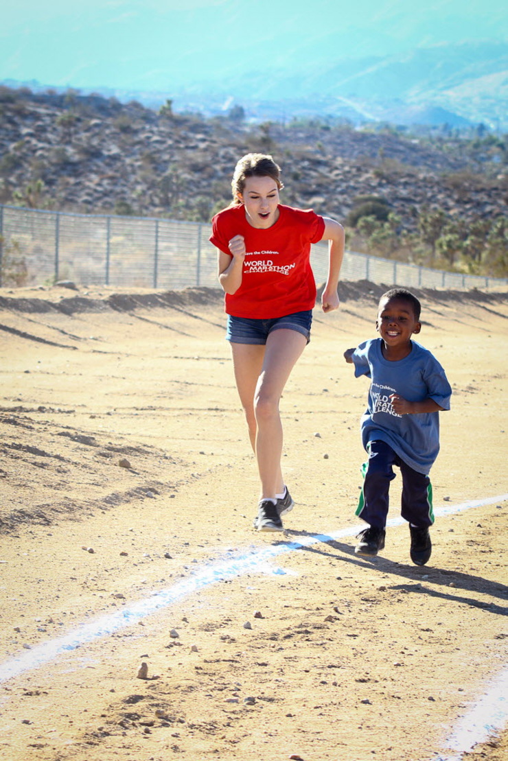 Bridgit Mendler Races In The Yucca Valley