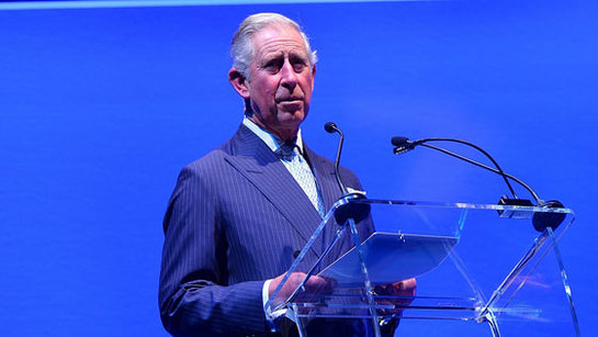 The Prince of Wales delivers his address during a reception and gala dinner at the end of the opening day of the 9th World Islamic Economic Forum in London.