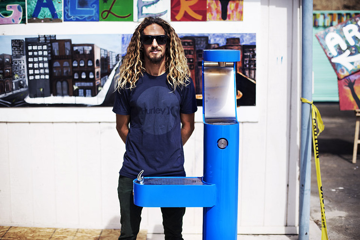 Rob Machado With Water Refill Station