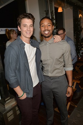 Miles Teller and Michael B. Jordan attend BJGG