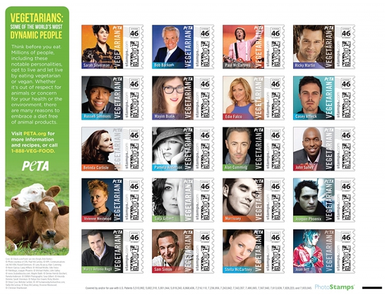 PETA Stamp Sheet