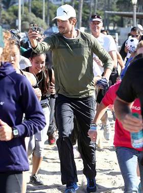 Josh Duhamel takes part in PUMA Run/Walk for Philippines Relief